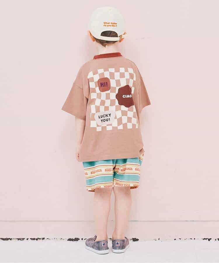 Japanese children's clothing p.prem#r striped shorts 80-140cm boys' summer PANTS