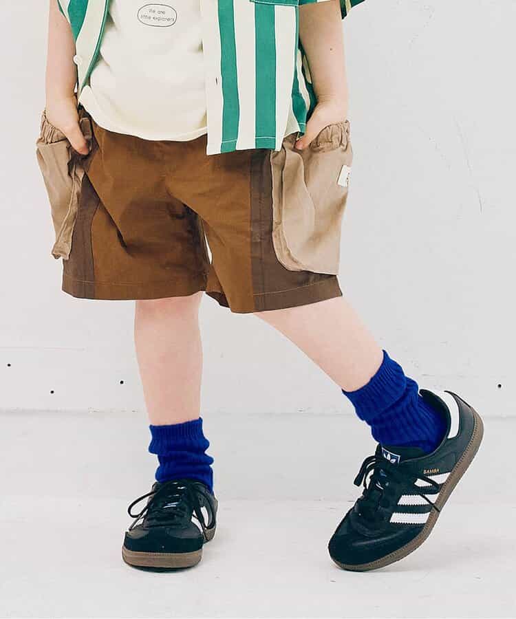 Japanese children's clothing p.prem#r work shorts 80-140cm boys' summer PANTS