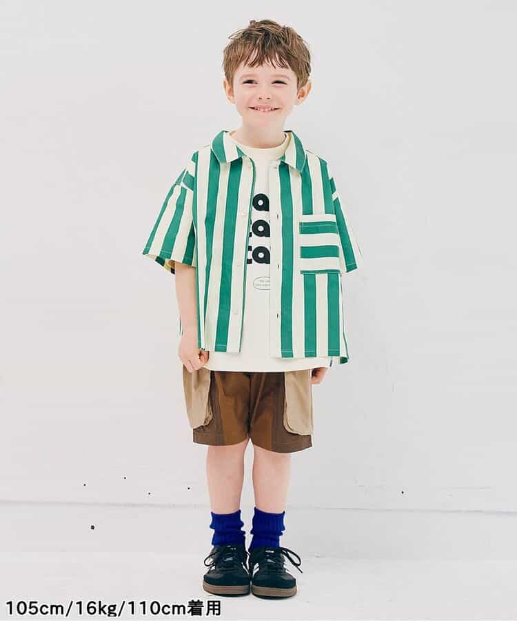 Japanese children's clothing p.prem#r work shorts 80-140cm boys' summer PANTS