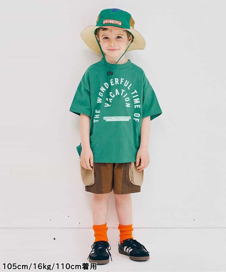 Japanese children's clothing p.prem#r work shorts 80-140cm boys' summer PANTS