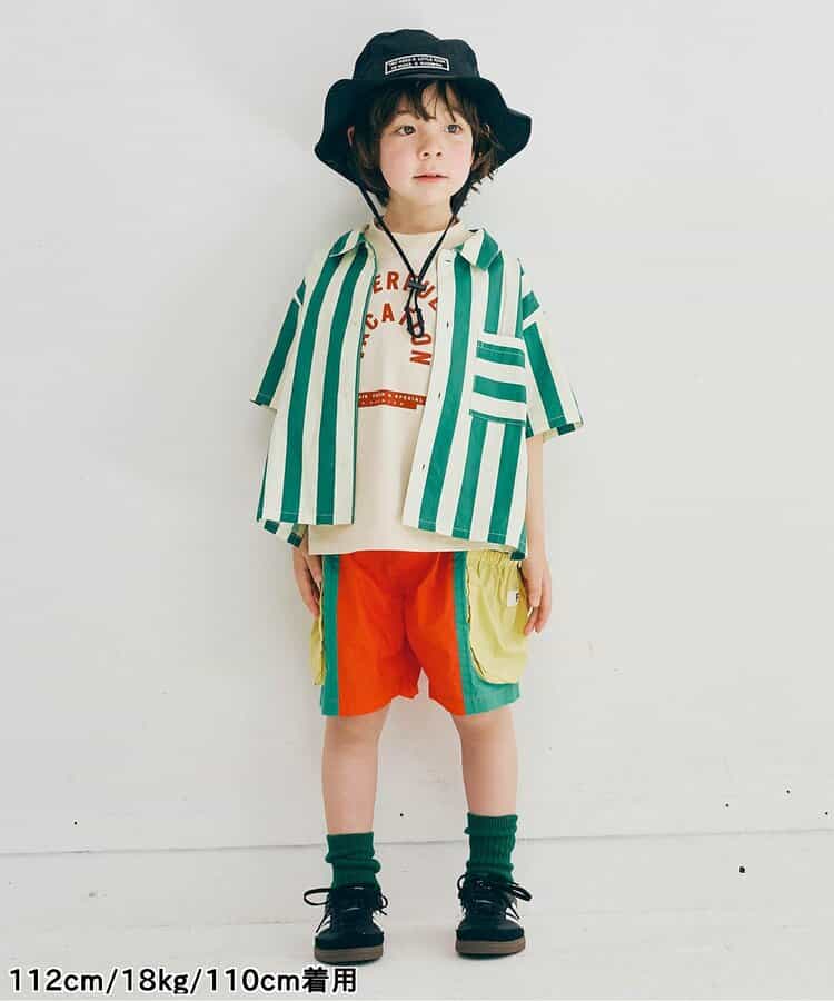 Japanese children's clothing p.prem#r work shorts 80-140cm boys' summer PANTS