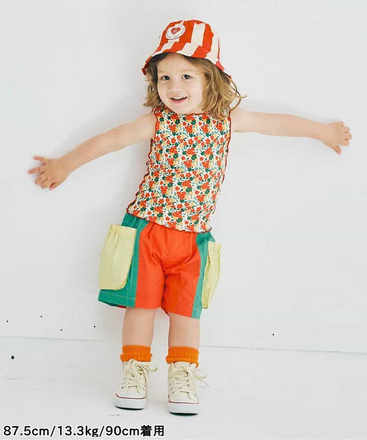 Japanese children's clothing p.prem#r work shorts 80-140cm boys' summer PANTS