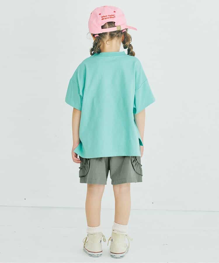 Japanese children's clothing p.prem#r lace pocket shorts 80-140cm girls summer TOPS