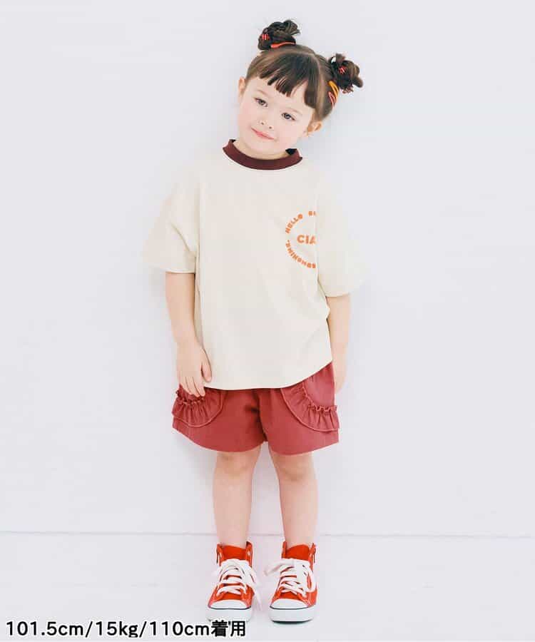 Japanese children's clothing p.prem#r lace pocket shorts 80-140cm girls summer TOPS