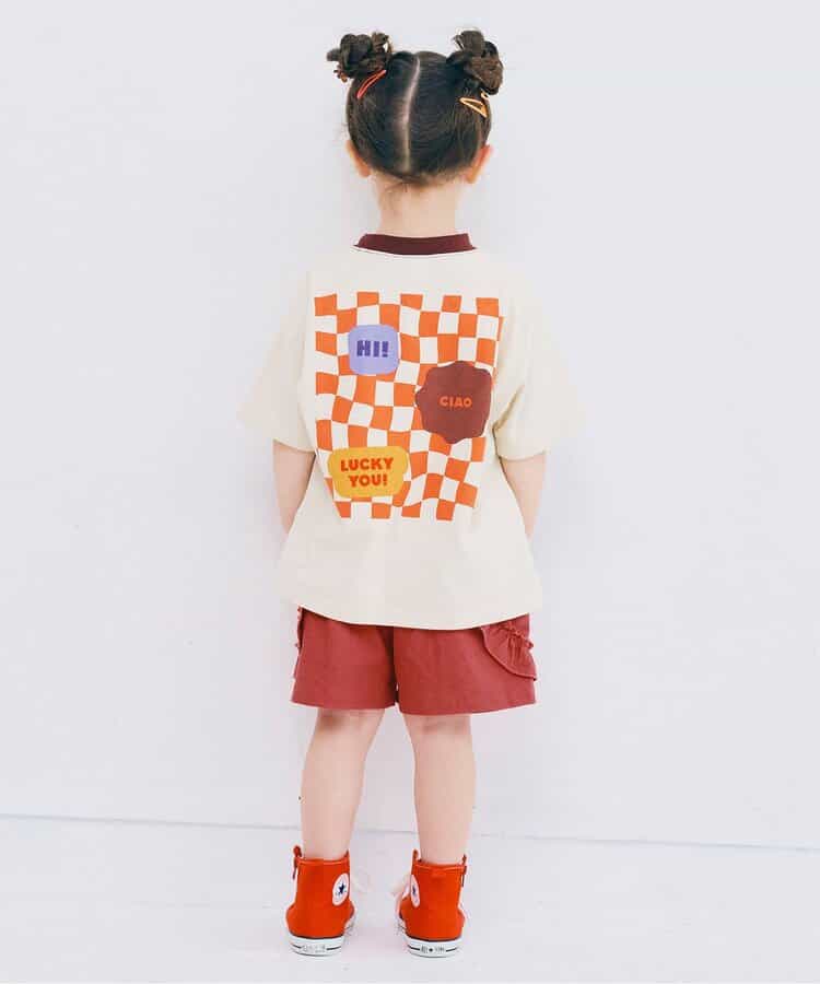 Japanese children's clothing p.prem#r lace pocket shorts 80-140cm girls summer TOPS