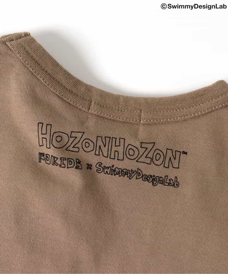 Japanese children's clothing FOKIDS × Swimmy DesignLab HOZONHOZON T-shirt 80-140cm Boys Spring TOPS Other brand children's clothing