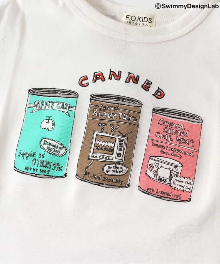 Japanese children's clothing FOKIDS × Swimmy DesignLab HOZONHOZON T-shirt 80-140cm Boys Spring TOPS Other brand children's clothing