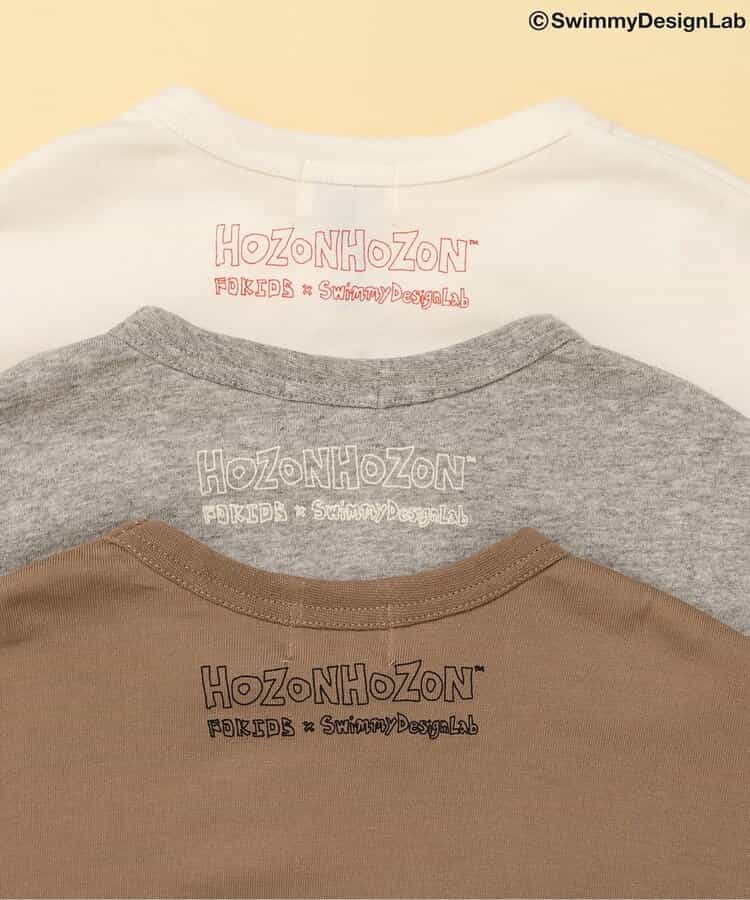 Japanese children's clothing FOKIDS × Swimmy DesignLab HOZONHOZON T-shirt 80-140cm Boys Spring TOPS Other brand children's clothing