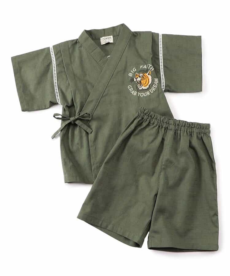 Japanese children's clothing FOKIDS TORASAN! JINBEI! Jinbei Japanese Kimono 80-140cm Boys Summer Other Brand Children's Clothing TOPS PANTS Japanese Summer Festival Special