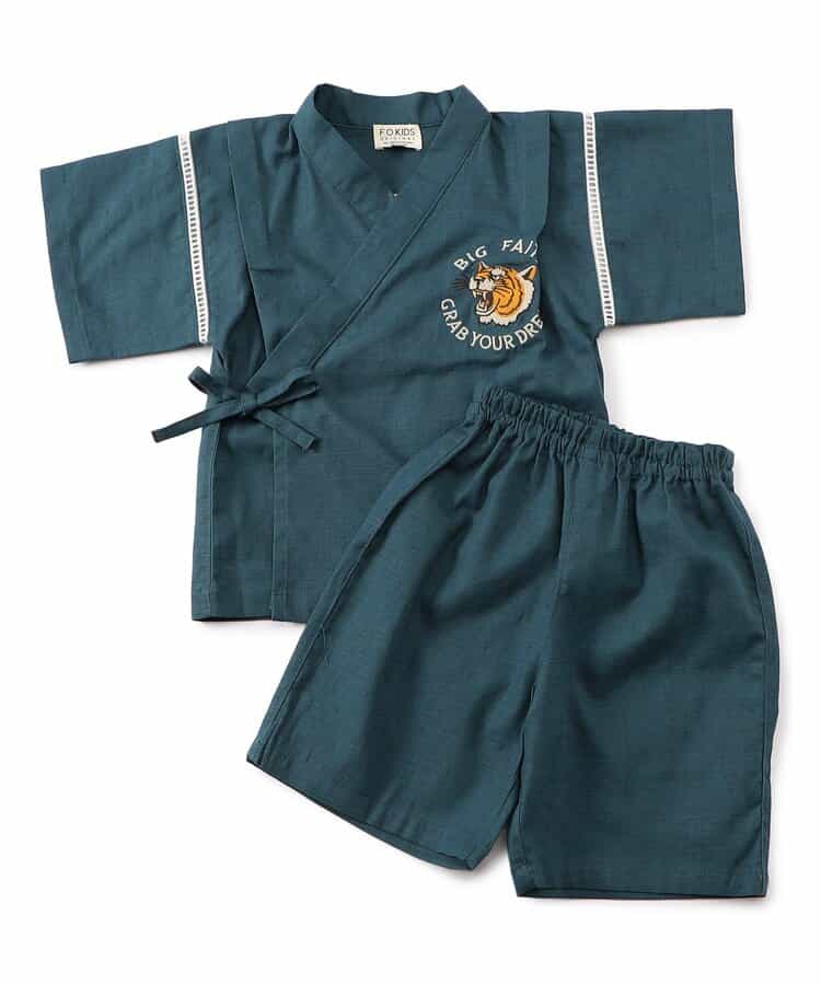 Japanese children's clothing FOKIDS TORASAN! JINBEI! Jinbei Japanese Kimono 80-140cm Boys Summer Other Brand Children's Clothing TOPS PANTS Japanese Summer Festival Special