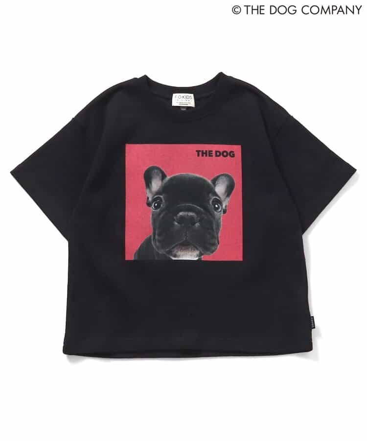 FOKIDS x THE DOG Japanese Children's Clothing: Printed Short-Sleeved Top (80-140cm) for Boys and Girls (Summer) (Other Brands)