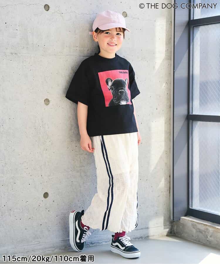 FOKIDS x THE DOG Japanese Children's Clothing: Printed Short-Sleeved Top (80-140cm) for Boys and Girls (Summer) (Other Brands)