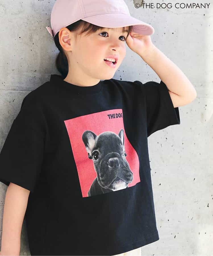 FOKIDS x THE DOG Japanese Children's Clothing: Printed Short-Sleeved Top (80-140cm) for Boys and Girls (Summer) (Other Brands)