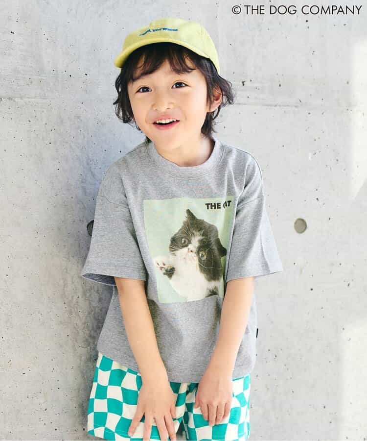 FOKIDS x THE DOG Japanese Children's Clothing: Printed Short-Sleeved Top (80-140cm) for Boys and Girls (Summer) (Other Brands)