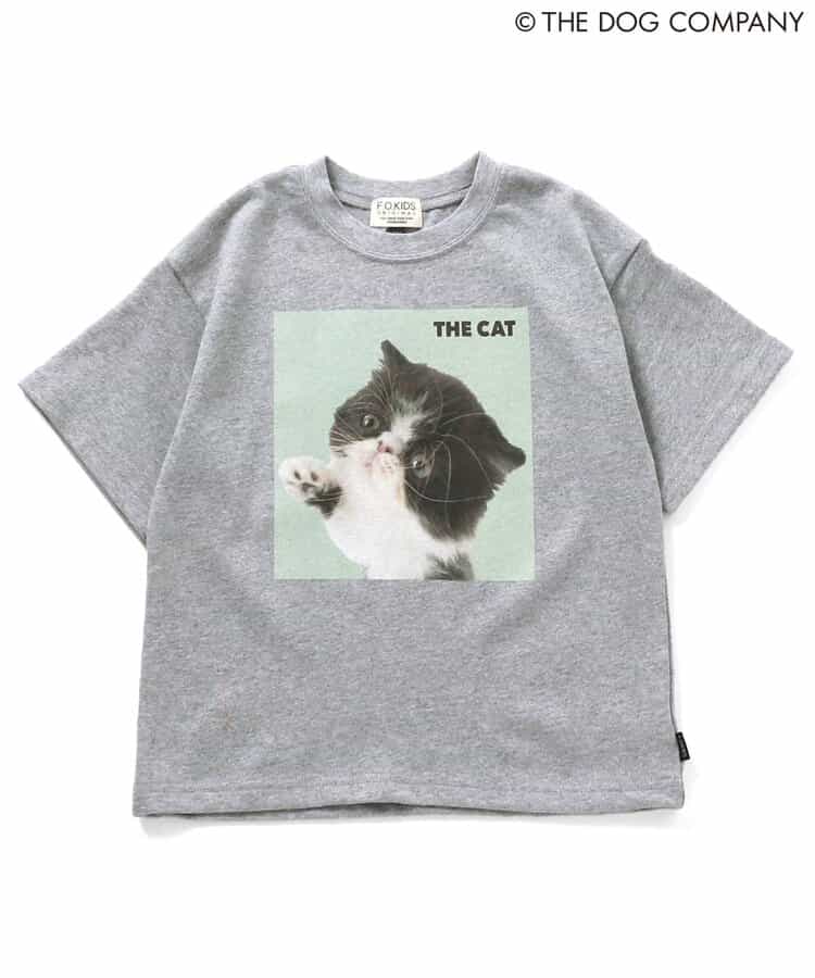 FOKIDS x THE DOG Japanese Children's Clothing: Printed Short-Sleeved Top (80-140cm) for Boys and Girls (Summer) (Other Brands)