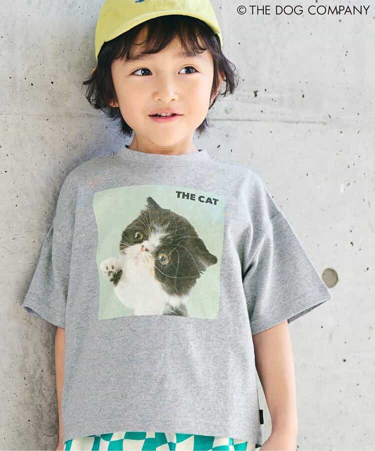 FOKIDS x THE DOG Japanese Children's Clothing: Printed Short-Sleeved Top (80-140cm) for Boys and Girls (Summer) (Other Brands)