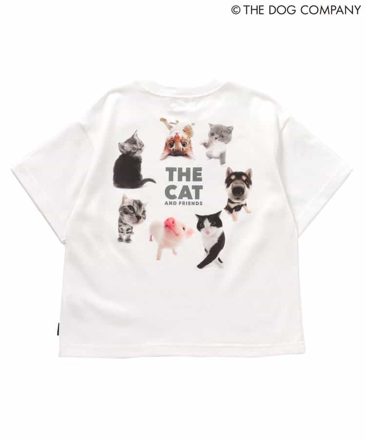 FOKIDS x THE DOG Japanese Children's Clothing: Printed Short-Sleeved Top (80-140cm) for Boys and Girls (Summer) (Other Brands)
