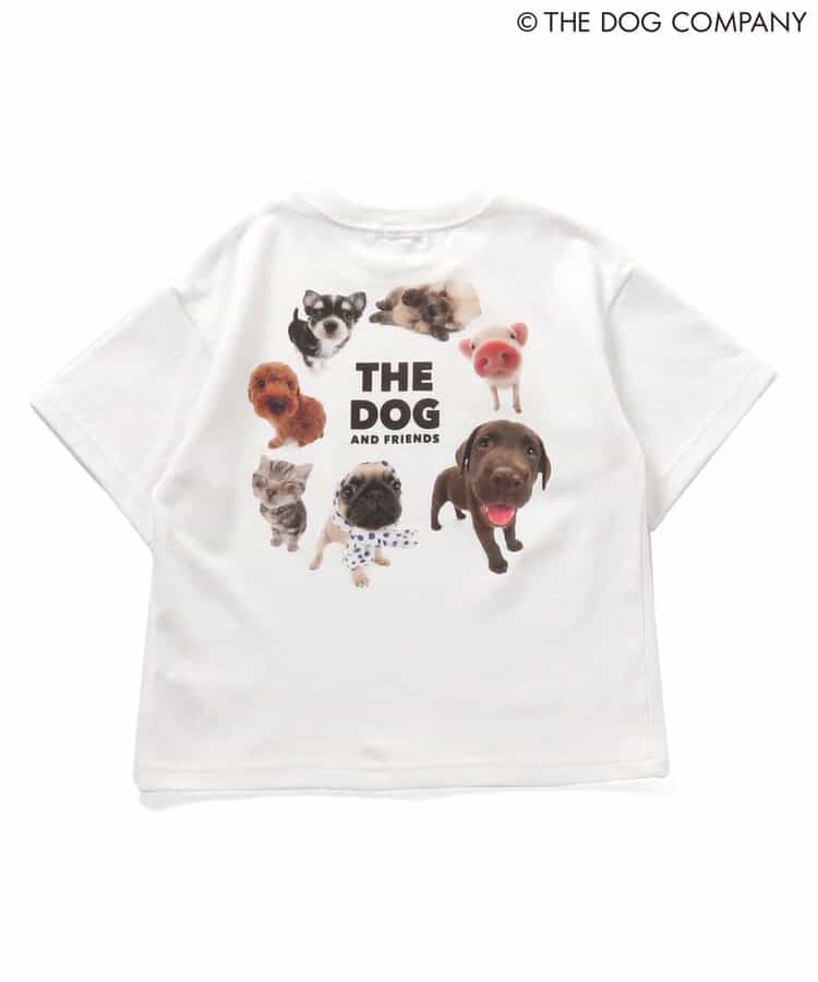 FOKIDS x THE DOG Japanese Children's Clothing: Printed Short-Sleeved Top (80-140cm) for Boys and Girls (Summer) (Other Brands)