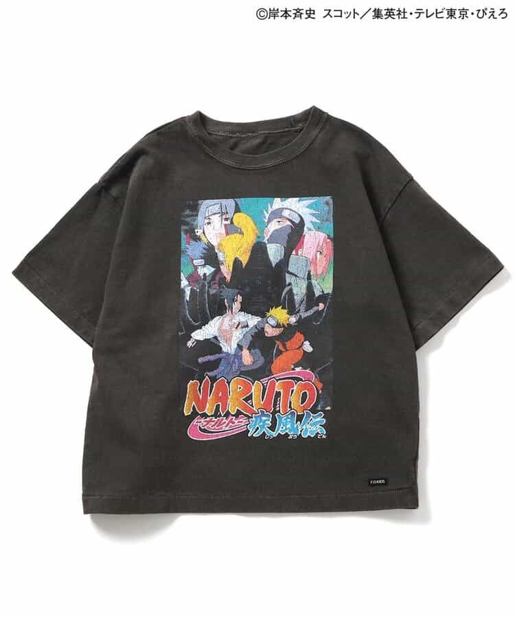 FOKIDS x NARUTO - Japan-made printed short-sleeved tops (100-140cm) for boys and girls. Summer other brand children's clothing TOPS