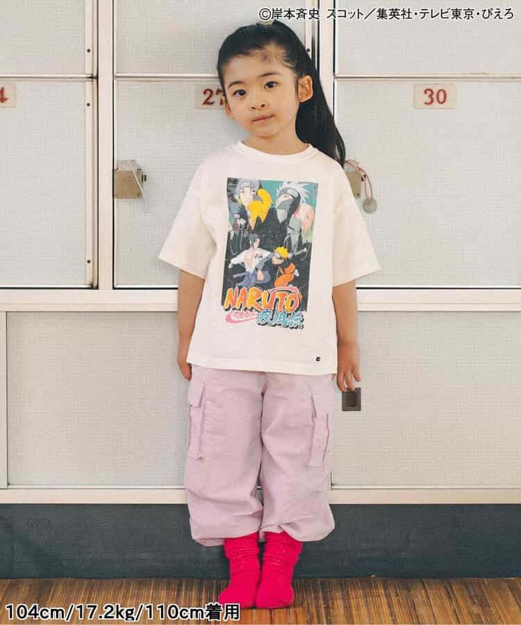 FOKIDS x NARUTO - Japan-made printed short-sleeved tops (100-140cm) for boys and girls. Summer other brand children's clothing TOPS