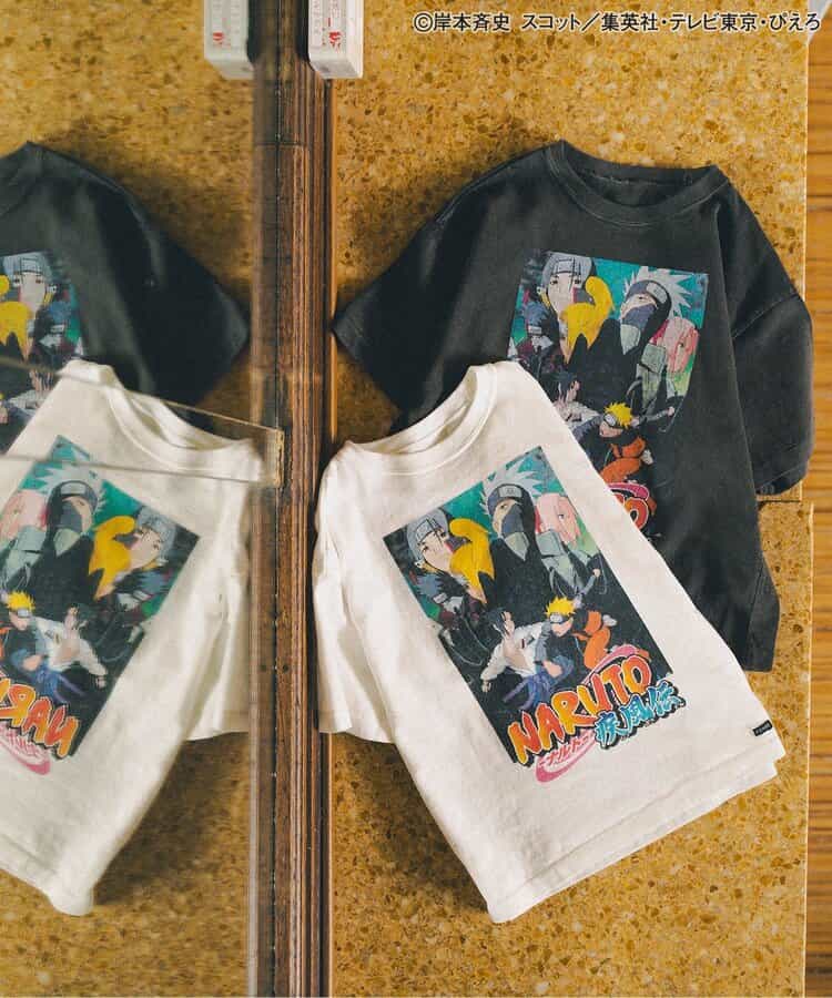 FOKIDS x NARUTO - Japan-made printed short-sleeved tops (100-140cm) for boys and girls. Summer other brand children's clothing TOPS