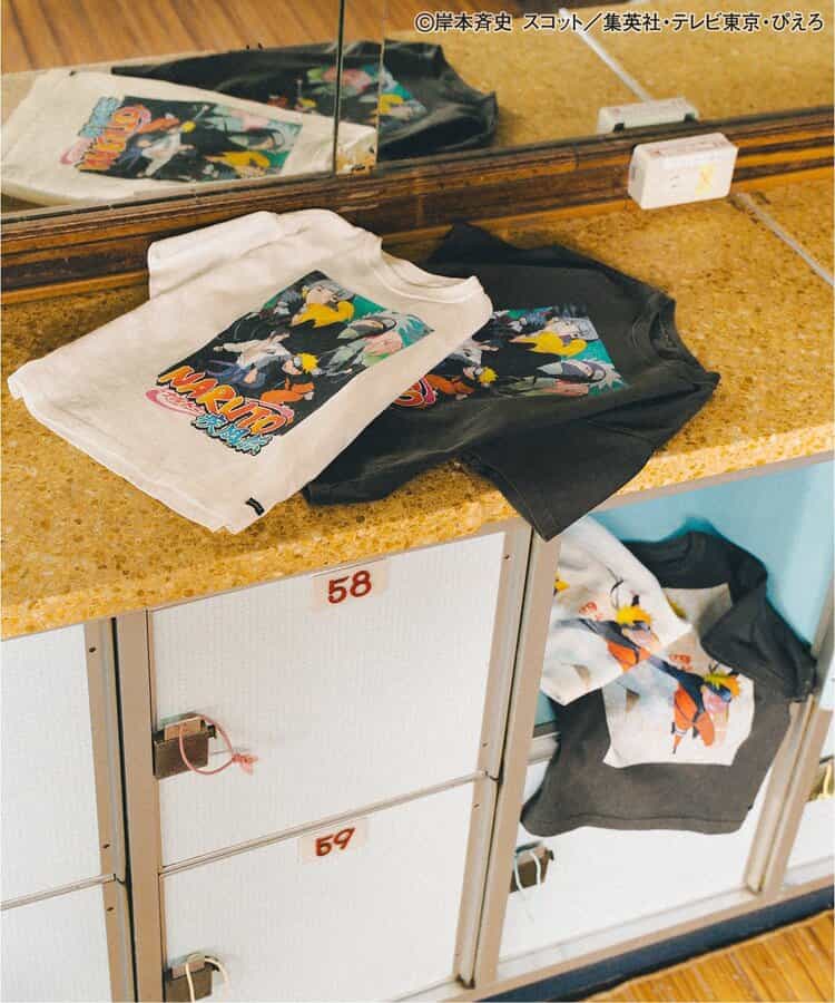 FOKIDS x NARUTO - Japan-made printed short-sleeved tops (100-140cm) for boys and girls. Summer other brand children's clothing TOPS