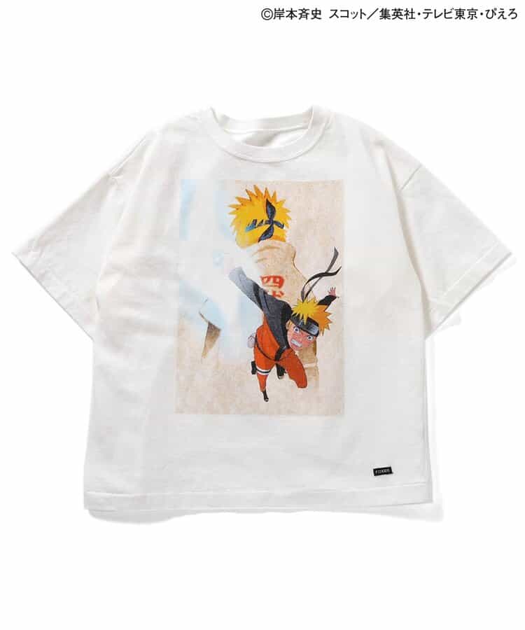FOKIDS x NARUTO - Japan-made printed short-sleeved tops (100-140cm) for boys and girls. Summer other brand children's clothing TOPS