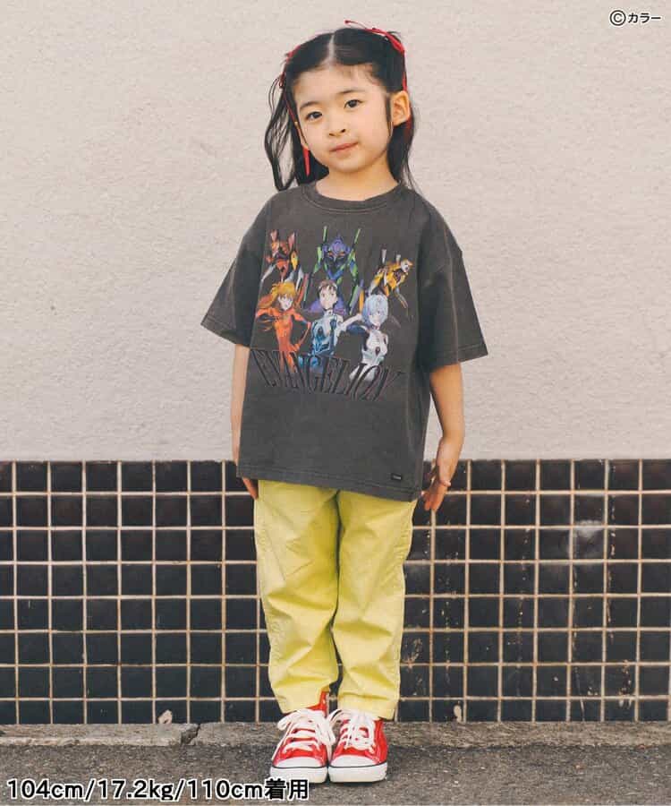 FOKIDS Japan x Neon Genesis Evangelion Print Short-Sleeve Top (100-140cm) for Boys/Girls Summer Other Brands TOPS