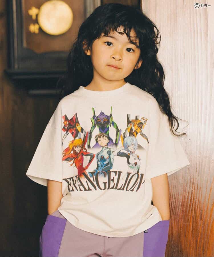 FOKIDS Japan x Neon Genesis Evangelion Print Short-Sleeve Top (100-140cm) for Boys/Girls Summer Other Brands TOPS