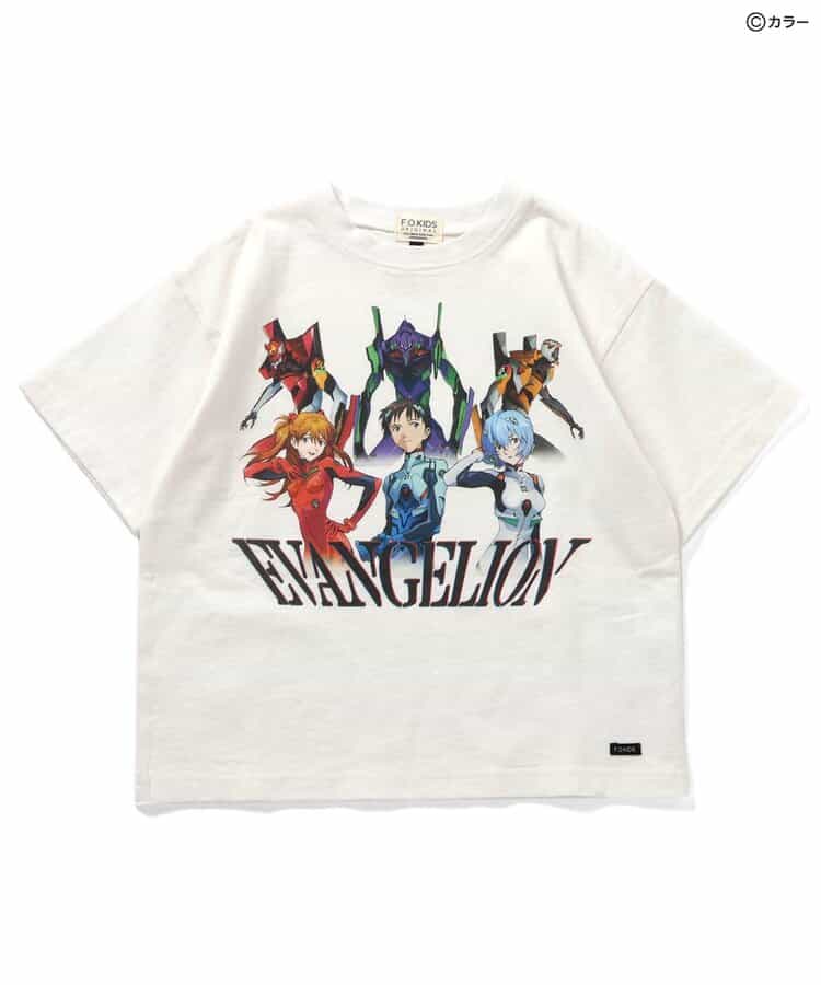 FOKIDS Japan x Neon Genesis Evangelion Print Short-Sleeve Top (100-140cm) for Boys/Girls Summer Other Brands TOPS