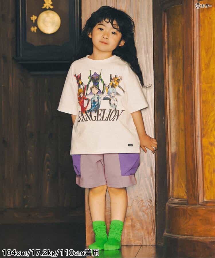 FOKIDS Japan x Neon Genesis Evangelion Print Short-Sleeve Top (100-140cm) for Boys/Girls Summer Other Brands TOPS