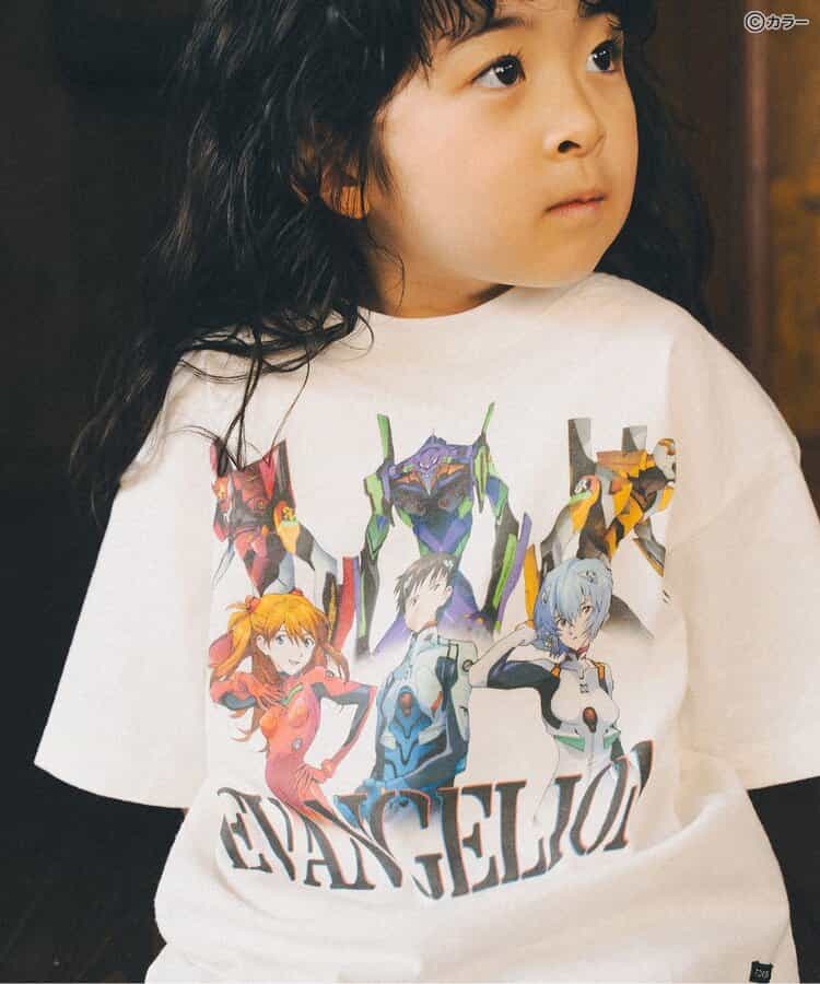 FOKIDS Japan x Neon Genesis Evangelion Print Short-Sleeve Top (100-140cm) for Boys/Girls Summer Other Brands TOPS