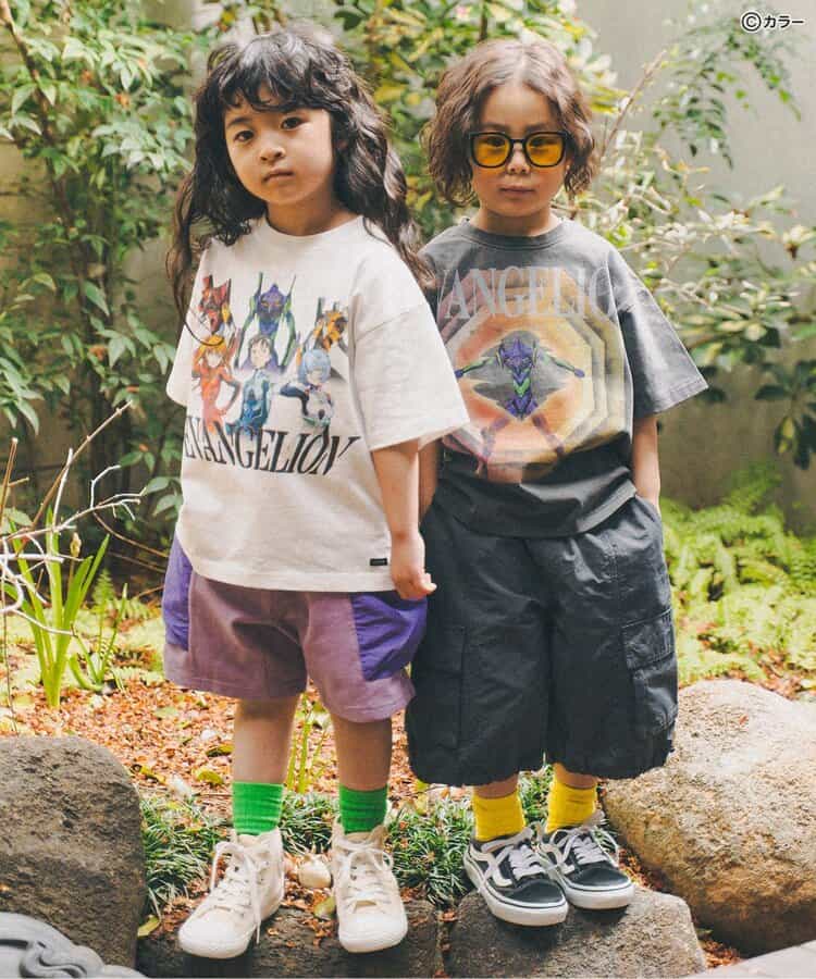 FOKIDS Japan x Neon Genesis Evangelion Print Short-Sleeve Top (100-140cm) for Boys/Girls Summer Other Brands TOPS