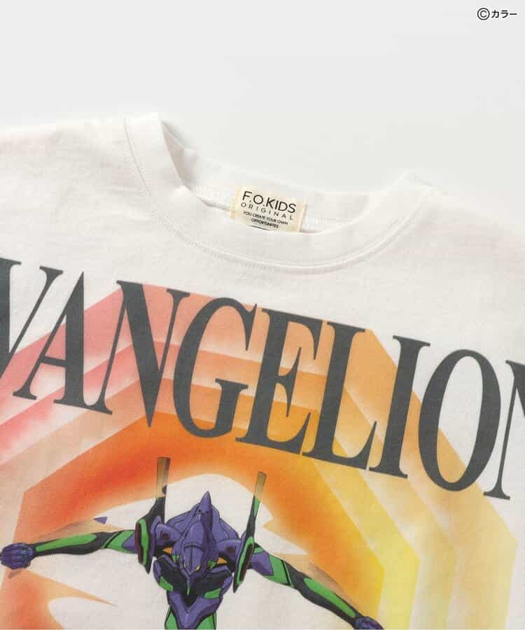 FOKIDS Japan x Neon Genesis Evangelion Print Short-Sleeve Top (100-140cm) for Boys/Girls Summer Other Brands TOPS
