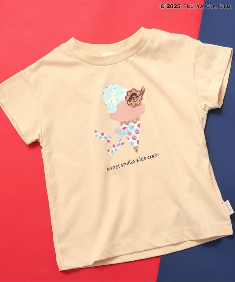 Japanese children's clothing SERAPH x Peko & Poko Milk Girl Print Top 70-140cm Boys/Girls Summer TOPS Other Brand Children's Clothing