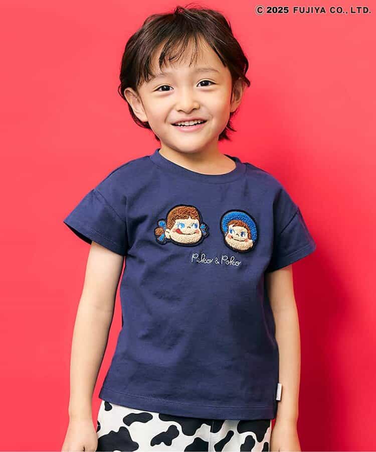 Japanese children's clothing SERAPH x Peko & Poko Milk Girl Print Top 70-140cm Boys/Girls Summer TOPS Other Brand Children's Clothing