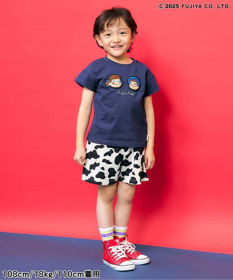 Japanese children's clothing SERAPH x Peko & Poko Milk Girl Print Top 70-140cm Boys/Girls Summer TOPS Other Brand Children's Clothing