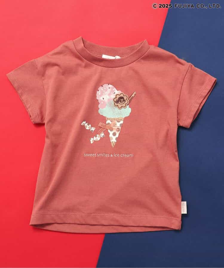 Japanese children's clothing SERAPH x Peko & Poko Milk Girl Print Top 70-140cm Boys/Girls Summer TOPS Other Brand Children's Clothing