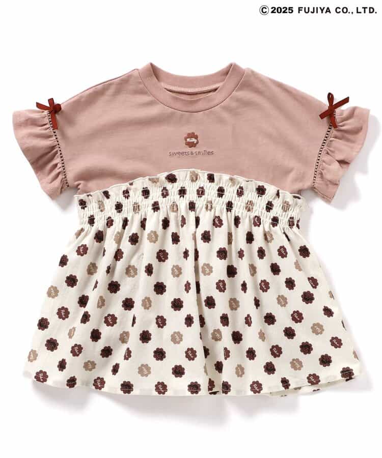 Japanese children's clothing SERAPH x Peko & Poko Milk Girl Top 80-140cm Girls Summer TOPS Other brand children's clothing