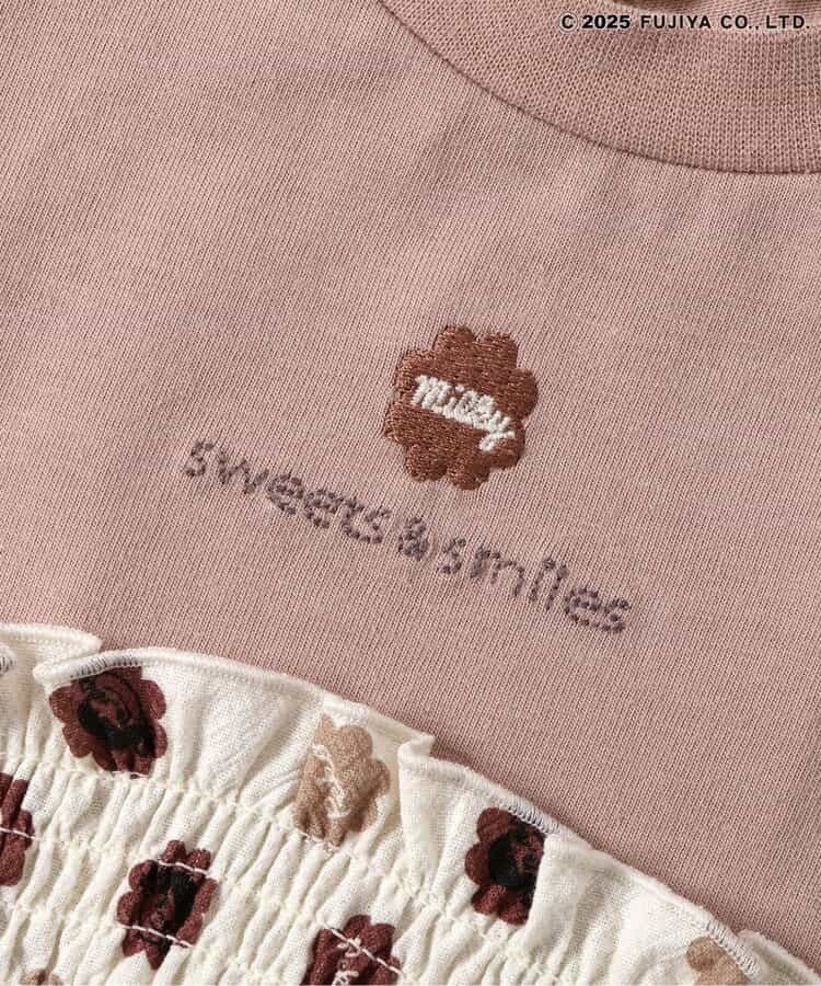 Japanese children's clothing SERAPH x Peko & Poko Milk Girl Top 80-140cm Girls Summer TOPS Other brand children's clothing