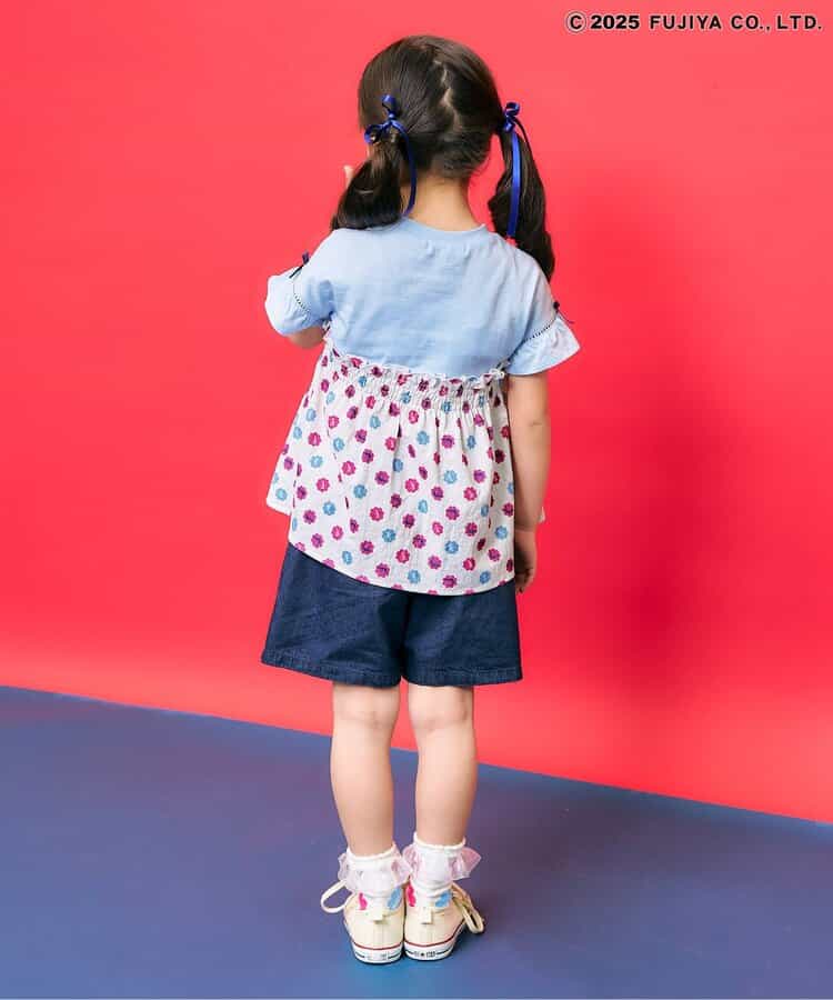 Japanese children's clothing SERAPH x Peko & Poko Milk Girl Top 80-140cm Girls Summer TOPS Other brand children's clothing