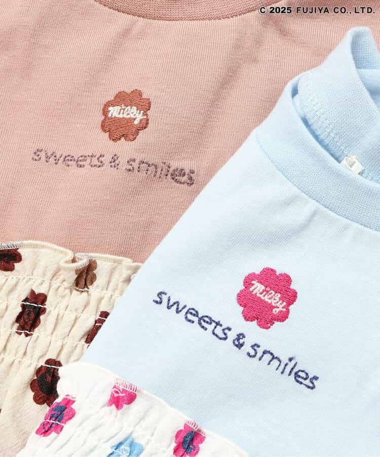 Japanese children's clothing SERAPH x Peko & Poko Milk Girl Top 80-140cm Girls Summer TOPS Other brand children's clothing