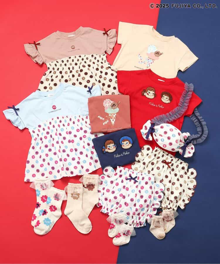 Japanese children's clothing SERAPH x Peko & Poko Milk Girl Top 80-140cm Girls Summer TOPS Other brand children's clothing