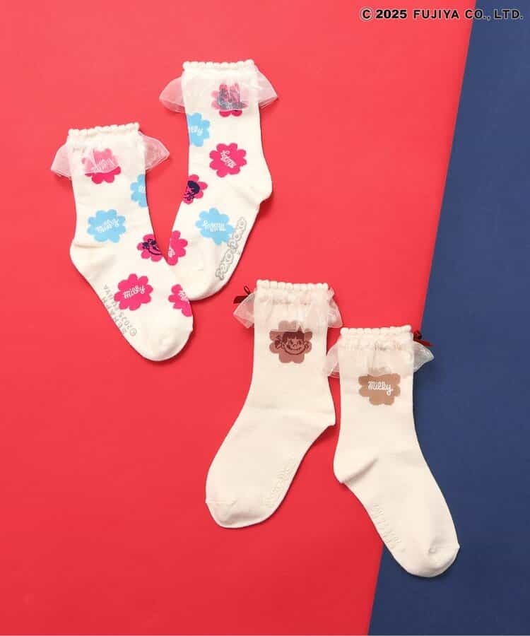 SERAPH x Peko & Poko Socks (1 pair, 13-21cm) Direct from Japan