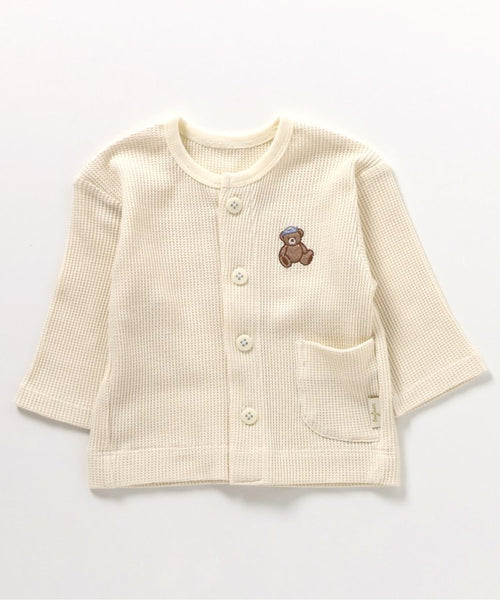 日本童裝 alc#652 熊仔刺繡外套 70-80cm 男童款/女童款  初生嬰兒 春季 OUTERWEAR