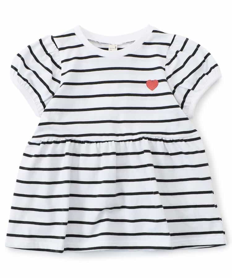 Japanese children's clothing apres les cours ruffled puff sleeve top 80-140cm girls summer TOPS