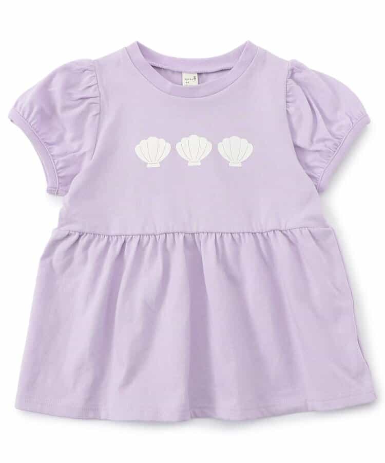Japanese children's clothing apres les cours ruffled puff sleeve top 80-140cm girls summer TOPS