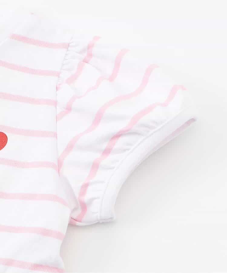Japanese children's clothing apres les cours ruffled puff sleeve top 80-140cm girls summer TOPS