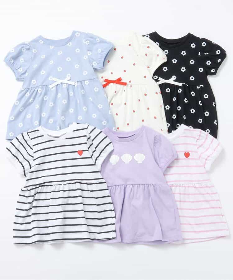 Japanese children's clothing apres les cours ruffled puff sleeve top 80-140cm girls summer TOPS