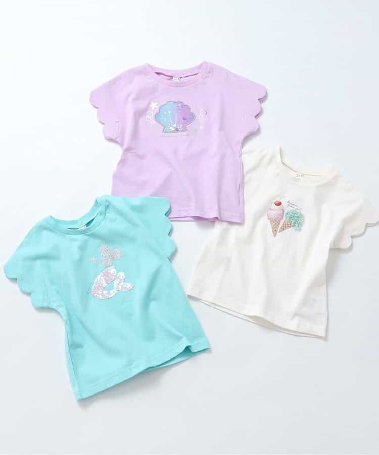 Japanese children's clothing apres les cours cute pattern tops 80-140cm girls summer TOPS